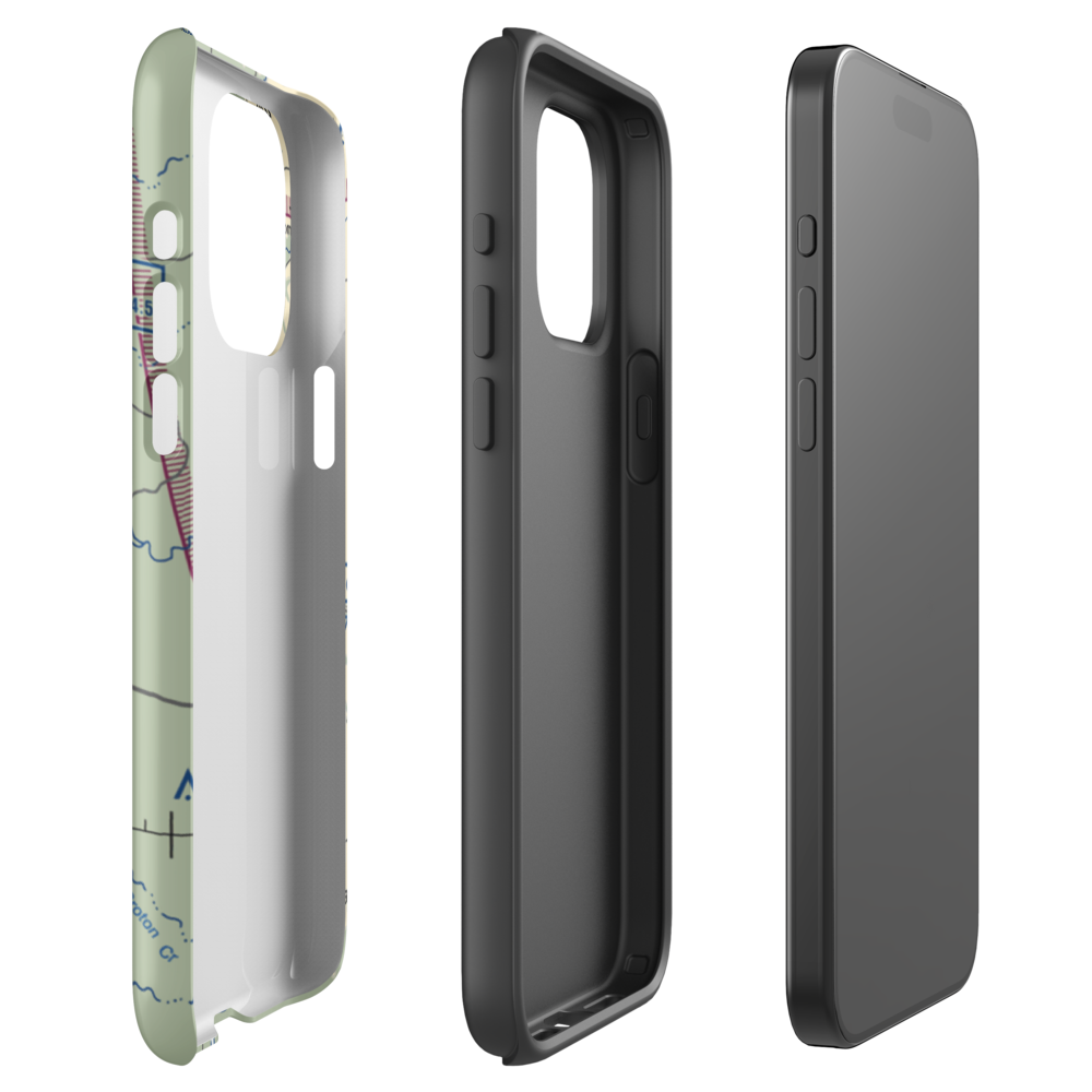 6666 Ranch Airport (6TE6) VFR Sectional  Tough iPhone Case iPhone 15 Pro Max model shown