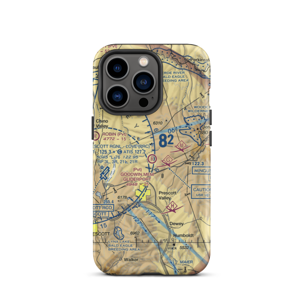 A C Goodwin Memorial Field Gliderport (AZ86) VFR Sectional  Tough iPhone Case iPhone 13 Pro model shown