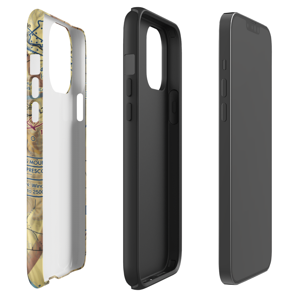 A C Goodwin Memorial Field Gliderport (AZ86) VFR Sectional  Tough iPhone Case iPhone 13 Pro Max model shown