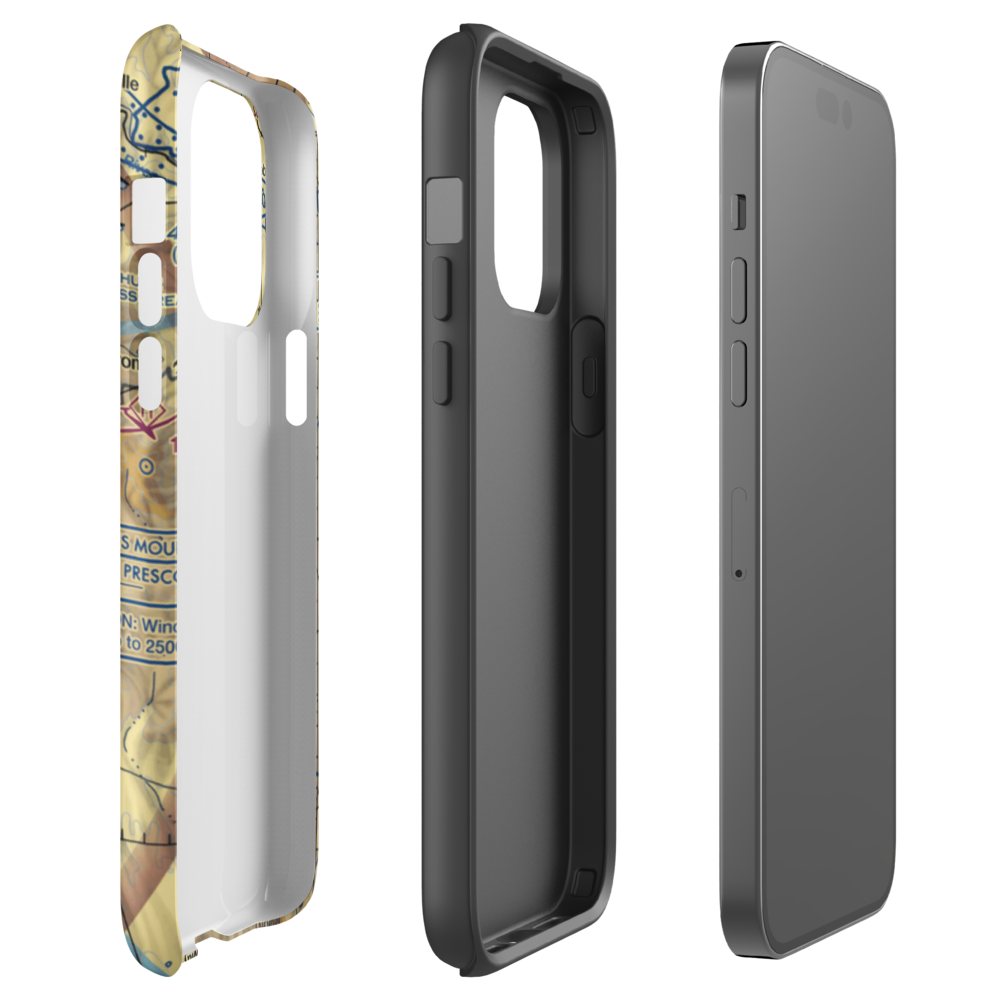 A C Goodwin Memorial Field Gliderport (AZ86) VFR Sectional  Tough iPhone Case iPhone 14 Pro Max model shown