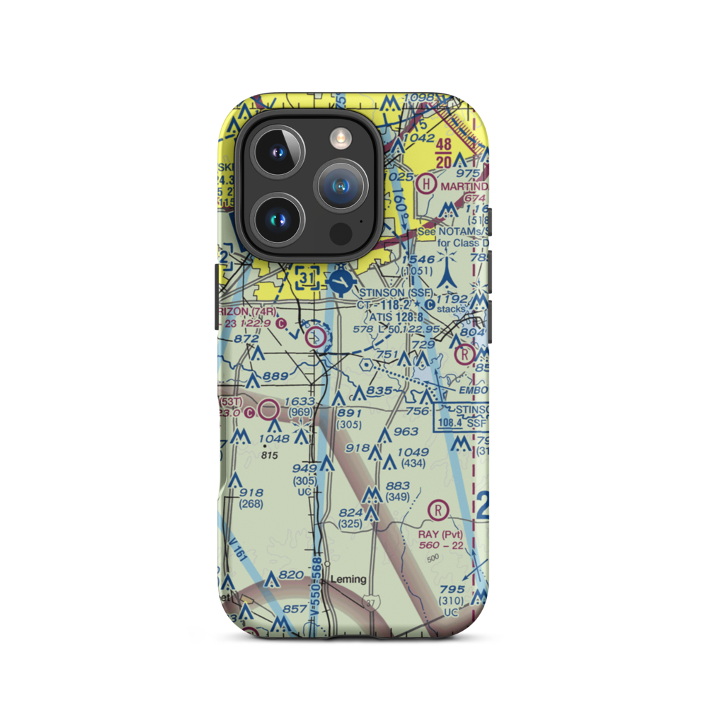A W Ranch Airport (XS79) VFR Sectional  Tough iPhone Case iPhone 16 Pro model shown