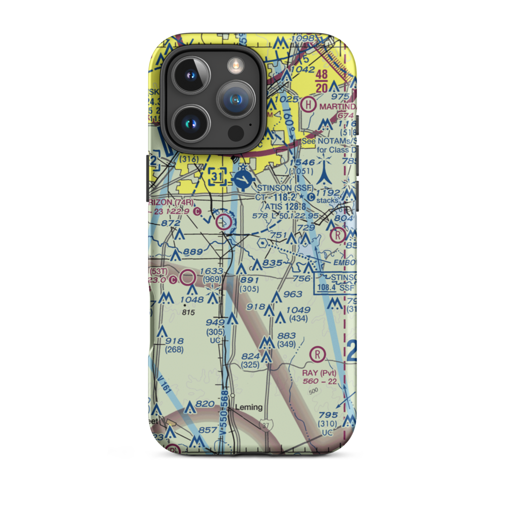 A W Ranch Airport (XS79) VFR Sectional  Tough iPhone Case iPhone 16 Pro Max model shown