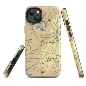 A Z Minerals Corporation Airport (03UT) VFR Sectional  Tough iPhone Case