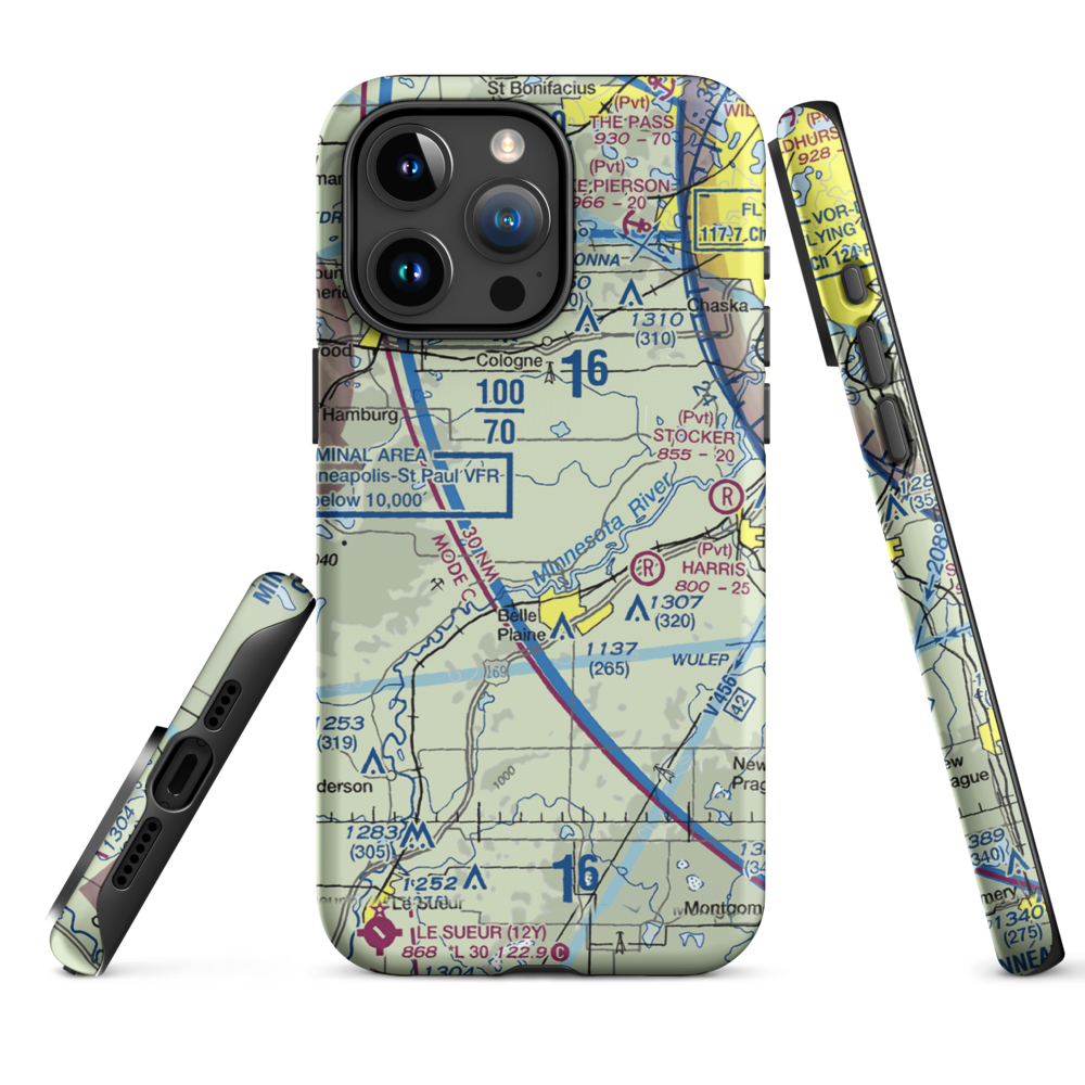 A.R.S. Sport Strip (7Y7) VFR Sectional  Tough iPhone Case iPhone 15 Pro Max model shown