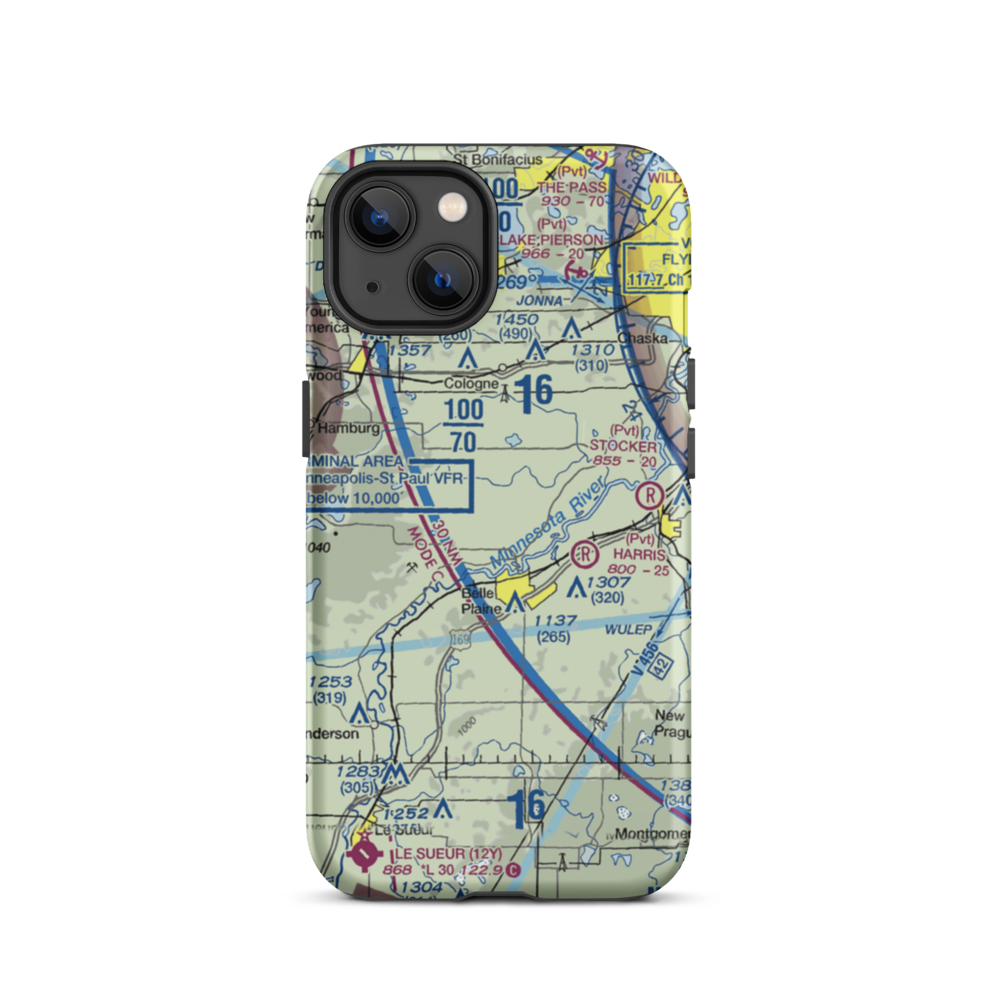 A.R.S. Sport Strip (7Y7) VFR Sectional  Tough iPhone Case iPhone 13 model shown
