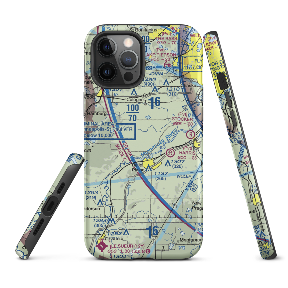 A.R.S. Sport Strip (7Y7) VFR Sectional  Tough iPhone Case iPhone 12 Pro Max model shown