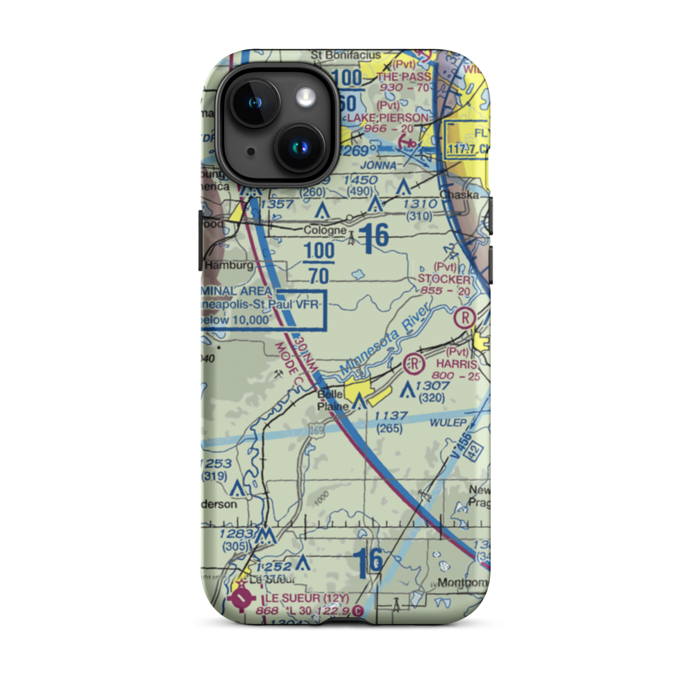 A.R.S. Sport Strip (7Y7) VFR Sectional  Tough iPhone Case iPhone 15 Plus model shown