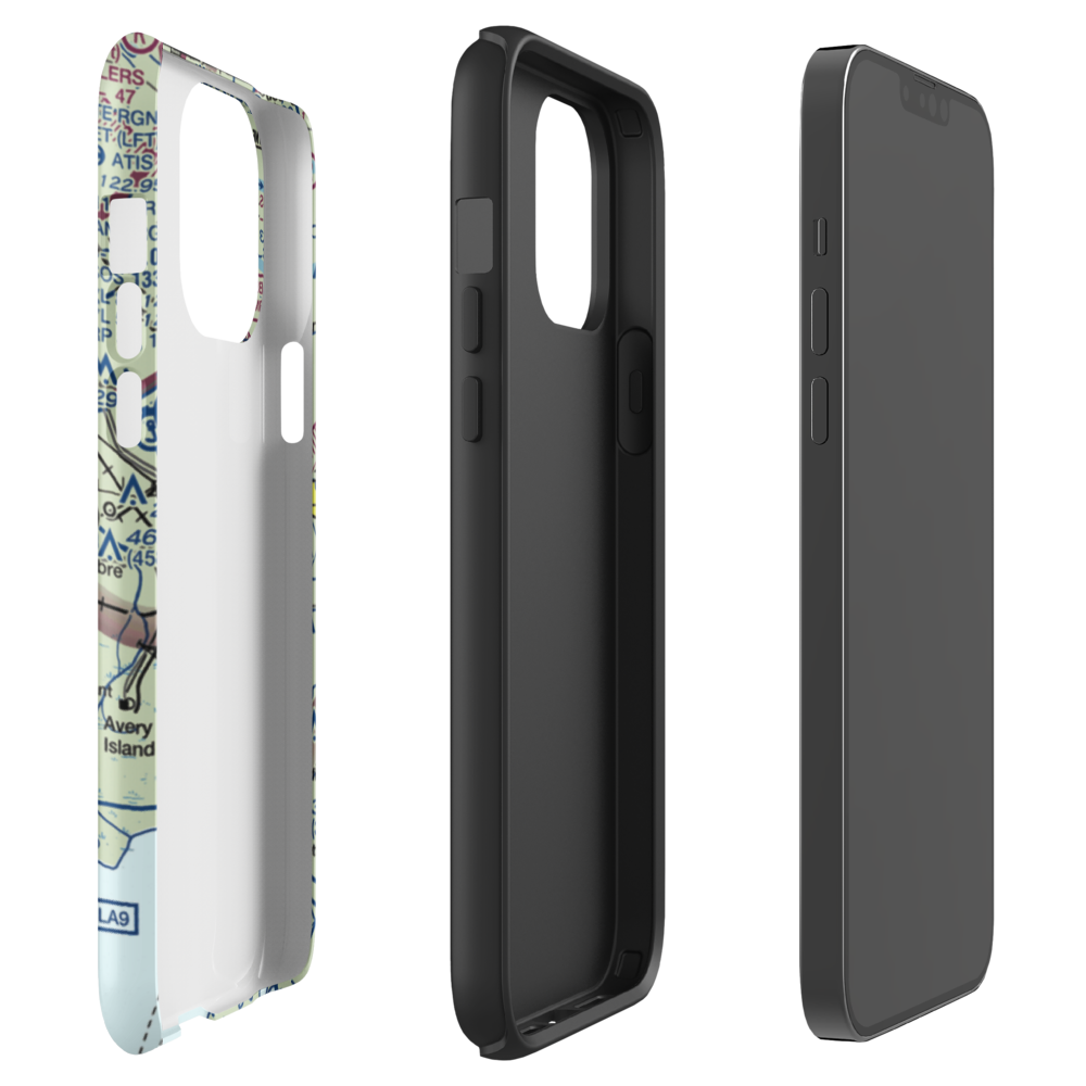 Abbeville Chris Crusta Memorial Airport (IYA) VFR Sectional  Tough iPhone Case iPhone 13 Pro Max model shown