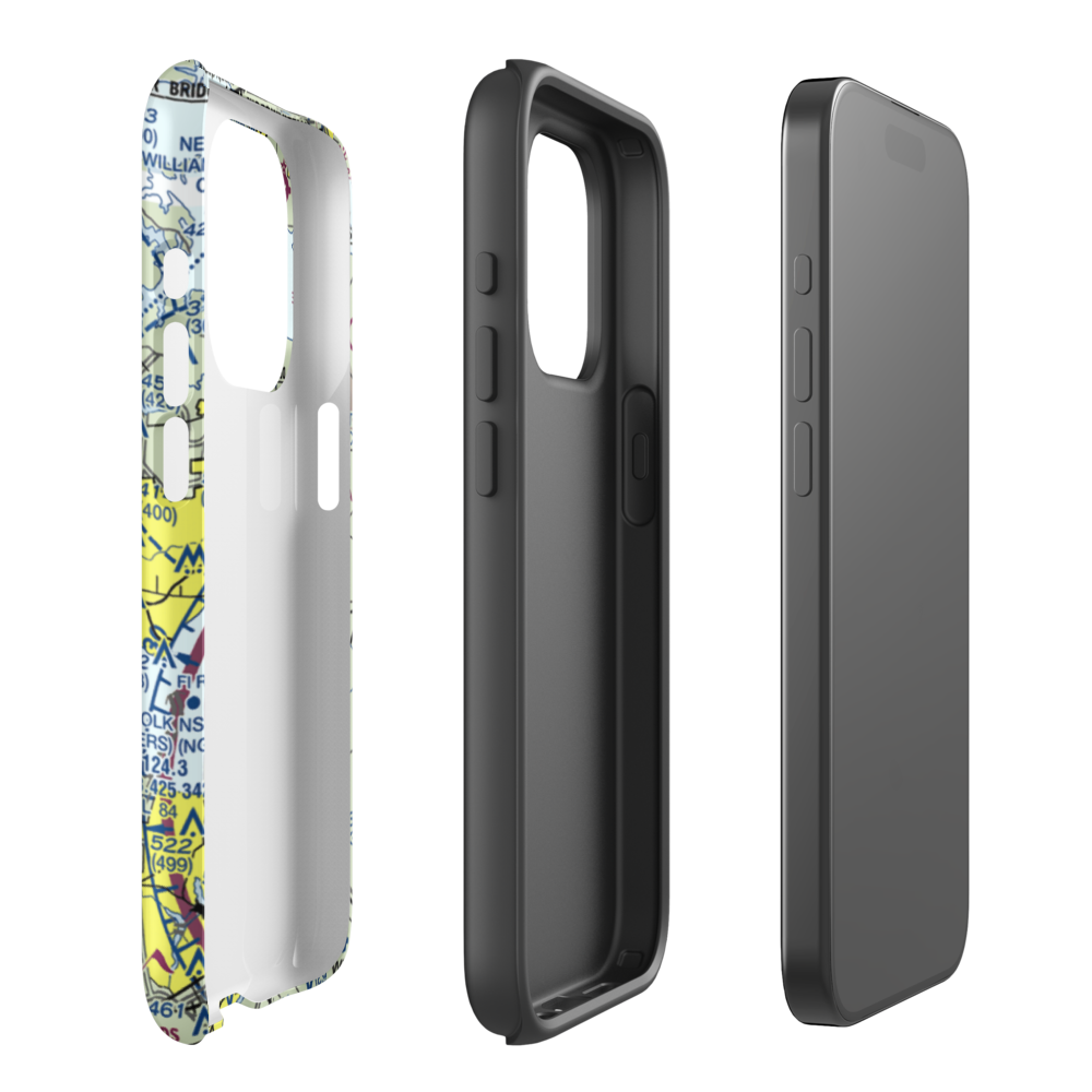 Aberdeen Field (31VA) VFR Sectional  Tough iPhone Case iPhone 15 Pro model shown