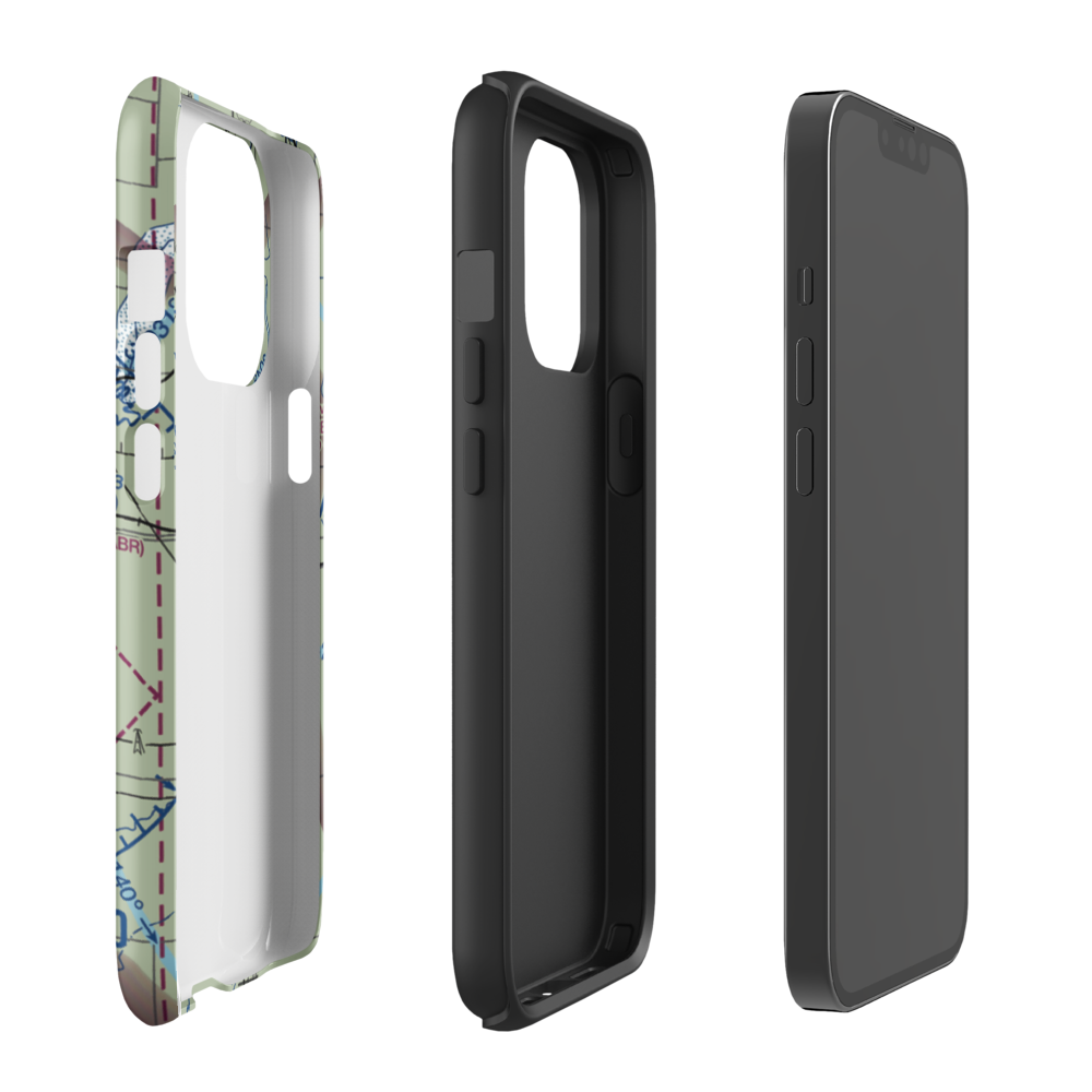 Aberdeen Regional Airport (ABR) VFR Sectional  Tough iPhone Case iPhone 13 Pro model shown