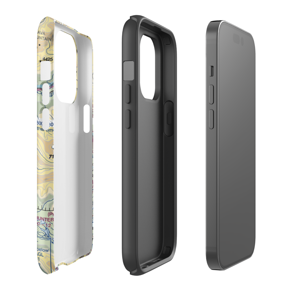 Abi Airport (AK46) VFR Sectional  Tough iPhone Case iPhone 14 Pro model shown