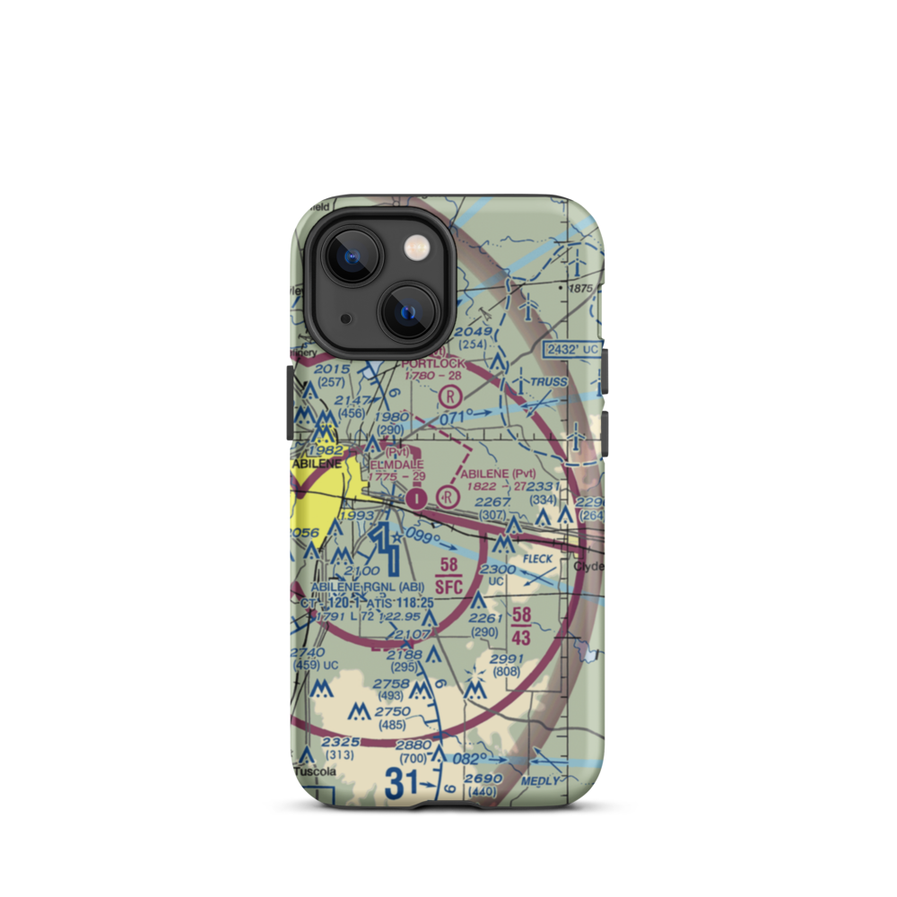 Abilene Executive Airpark (TX00) VFR Sectional  Tough iPhone Case iPhone 13 mini model shown