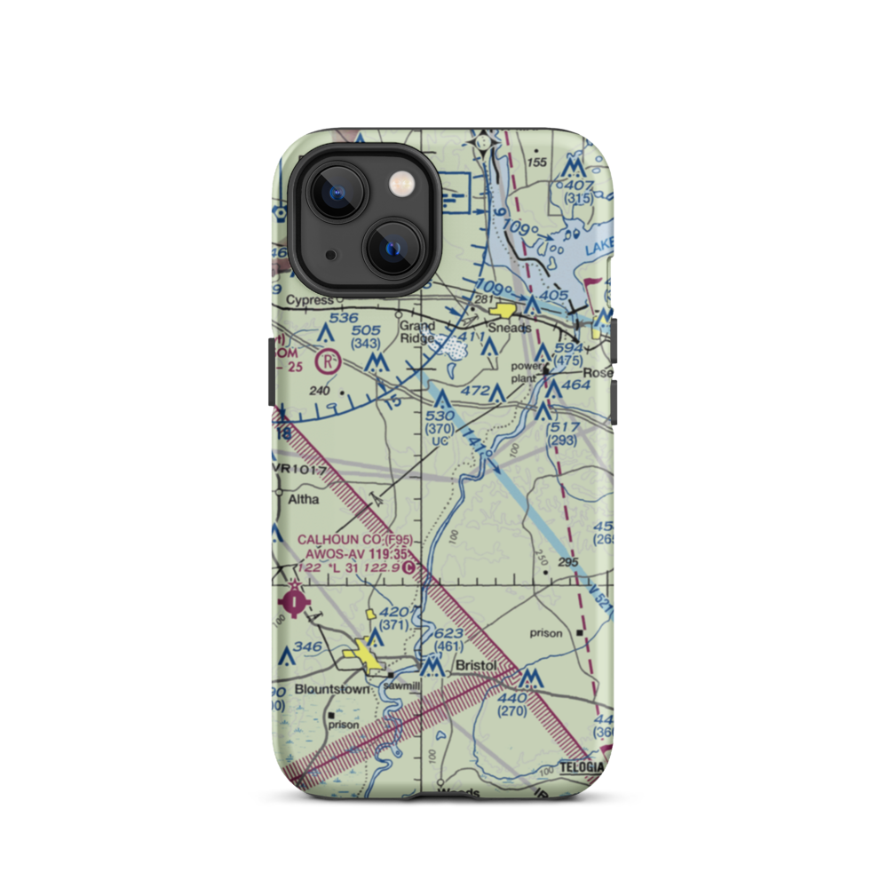 Able Airpark (5FD5) VFR Sectional  Tough iPhone Case iPhone 13 model shown