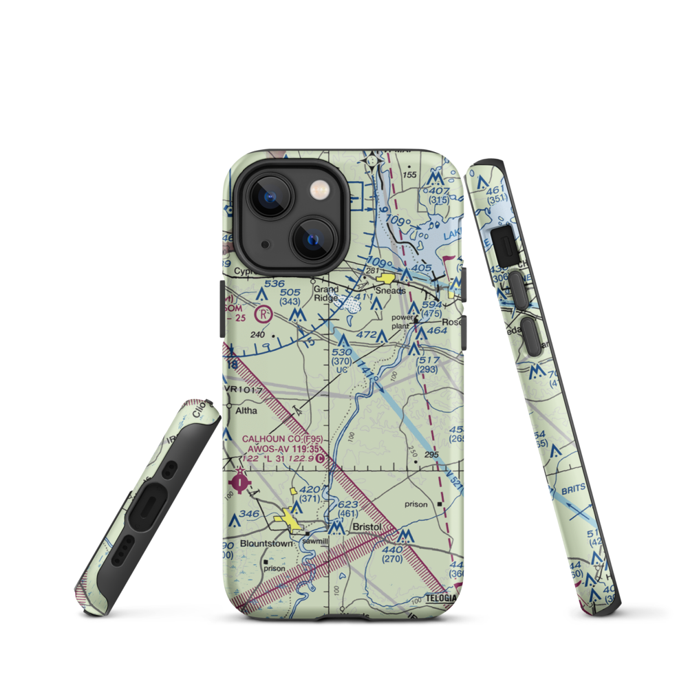 Able Airpark (5FD5) VFR Sectional  Tough iPhone Case iPhone 13 mini model shown