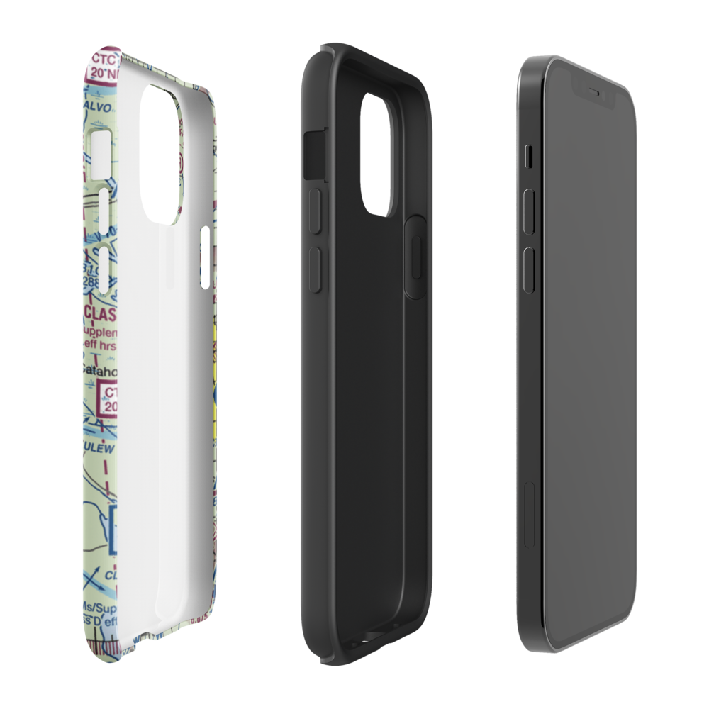 Ace Flying Airport (38LS) VFR Sectional  Tough iPhone Case iPhone 12 Pro model shown