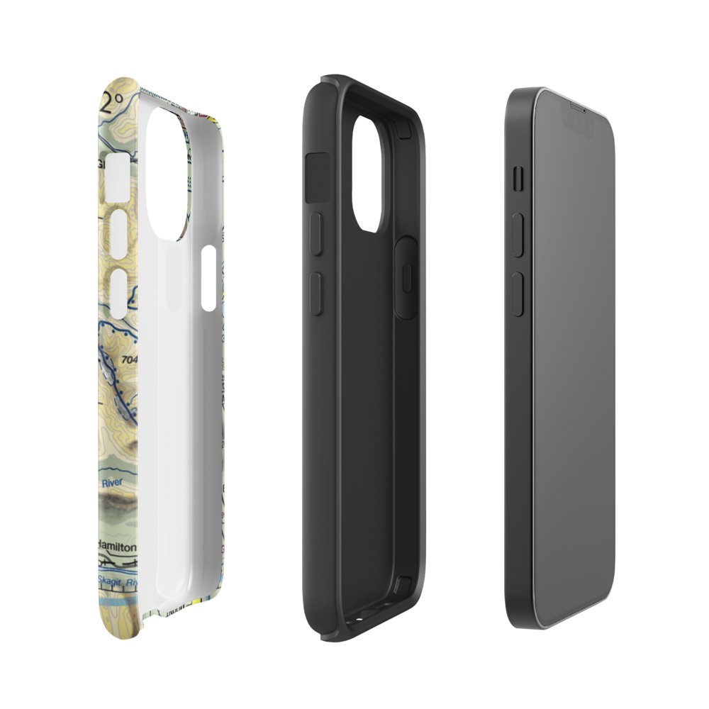 Acme Field (WA12) VFR Sectional  Tough iPhone Case iPhone 13 mini model shown