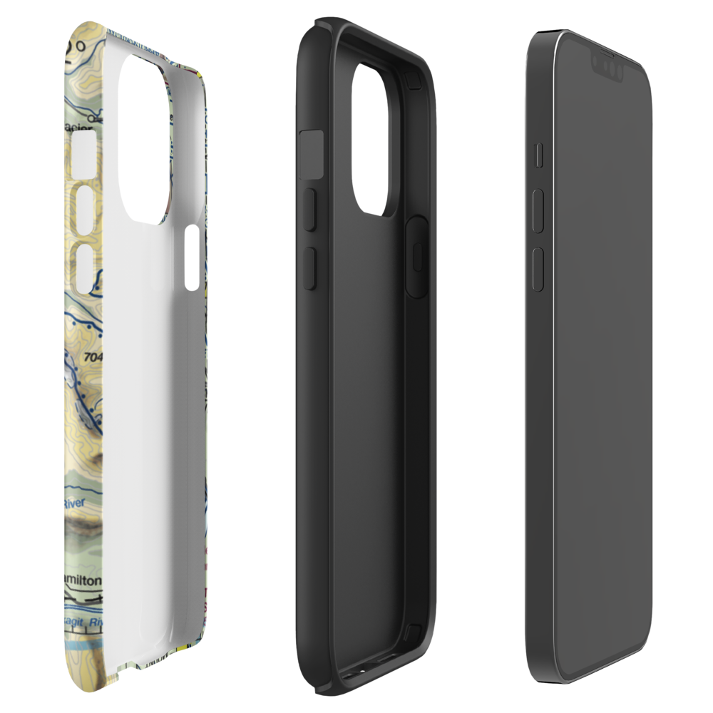 Acme Field (WA12) VFR Sectional  Tough iPhone Case iPhone 13 Pro Max model shown