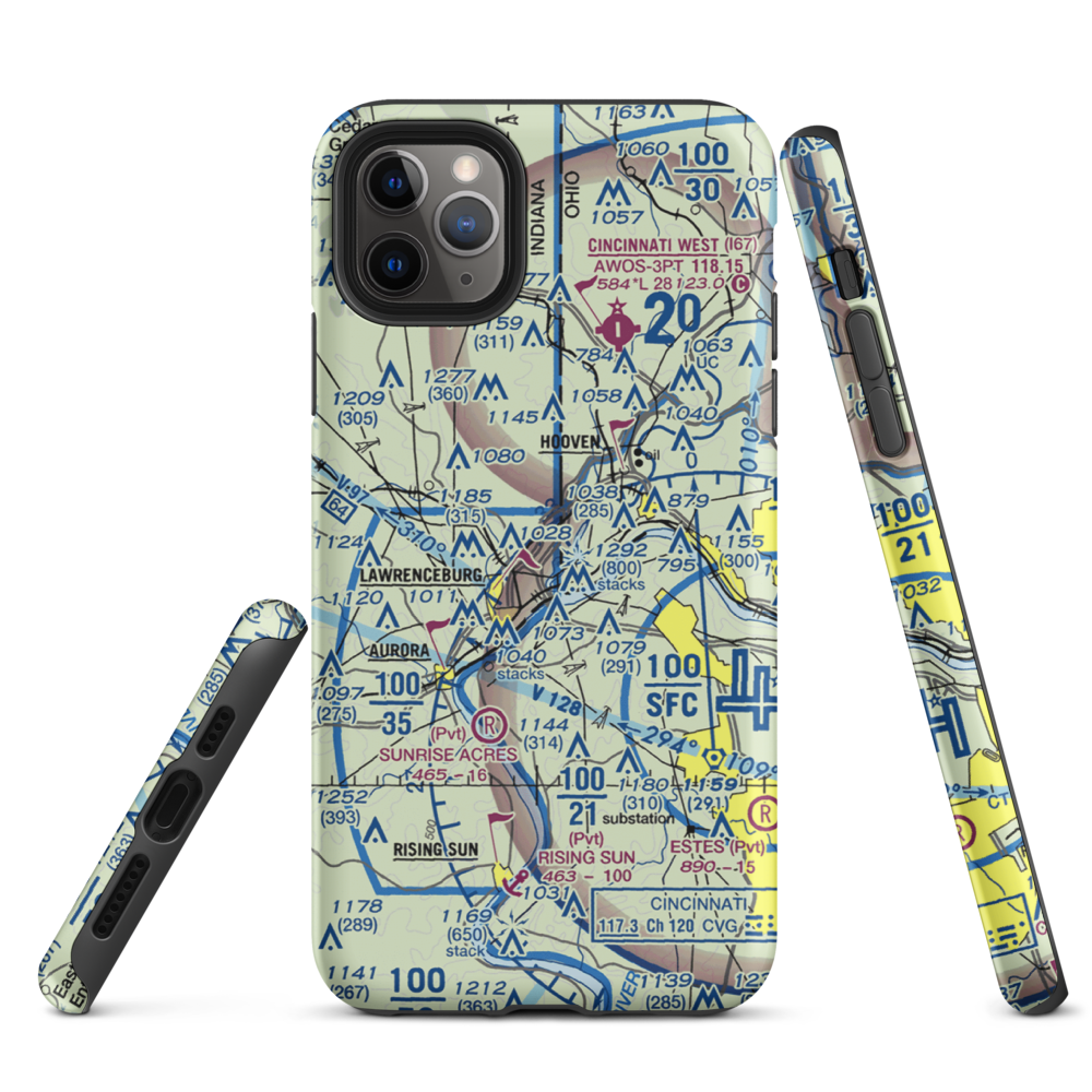 Action Airpark (I38) VFR Sectional  Tough iPhone Case iPhone 11 Pro Max model shown