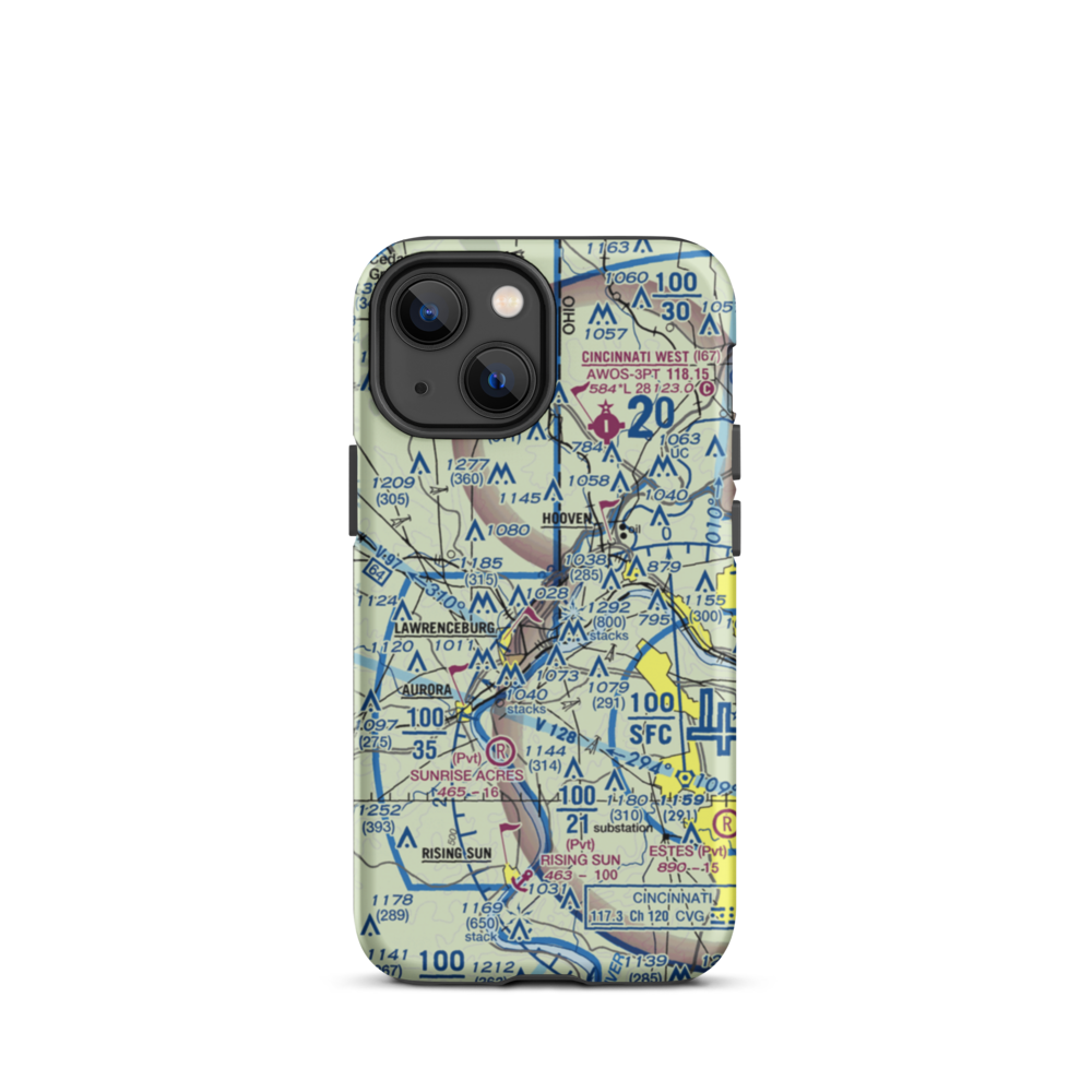 Action Airpark (I38) VFR Sectional  Tough iPhone Case iPhone 13 mini model shown