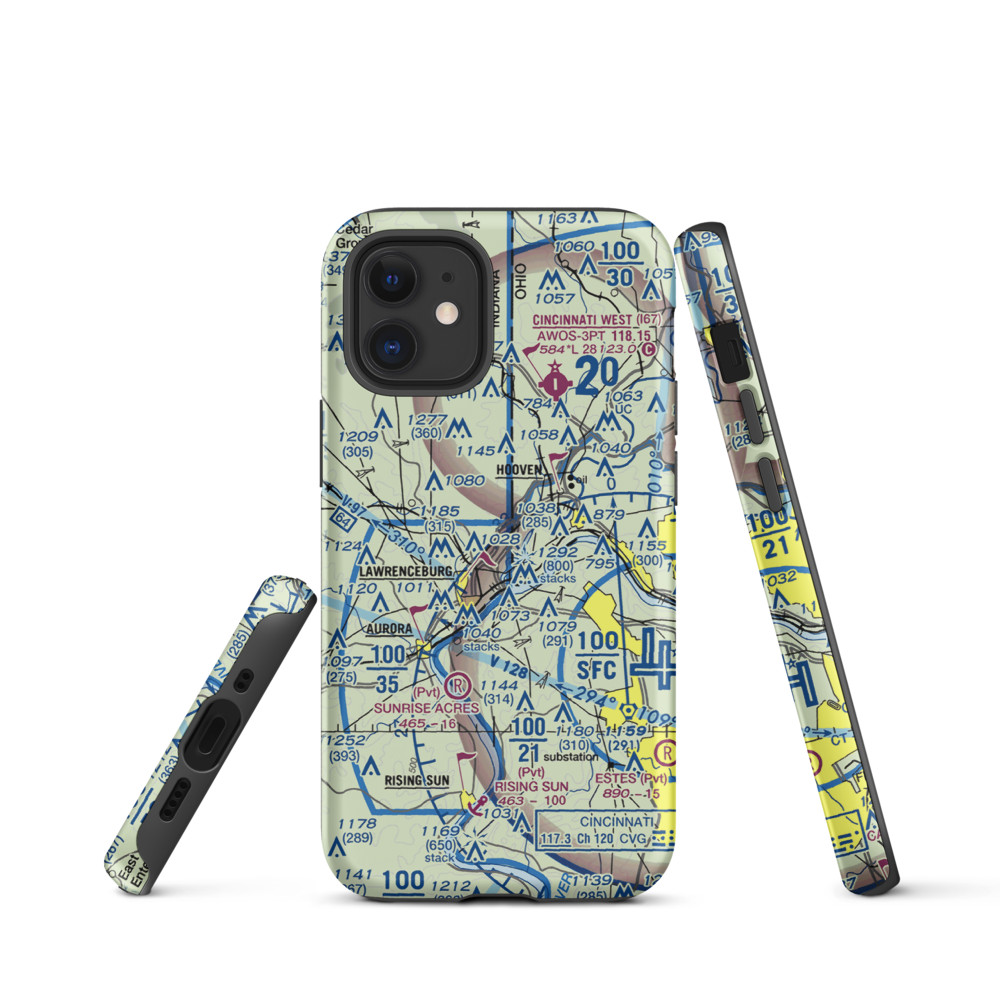 Action Airpark (I38) VFR Sectional  Tough iPhone Case iPhone 12 mini model shown