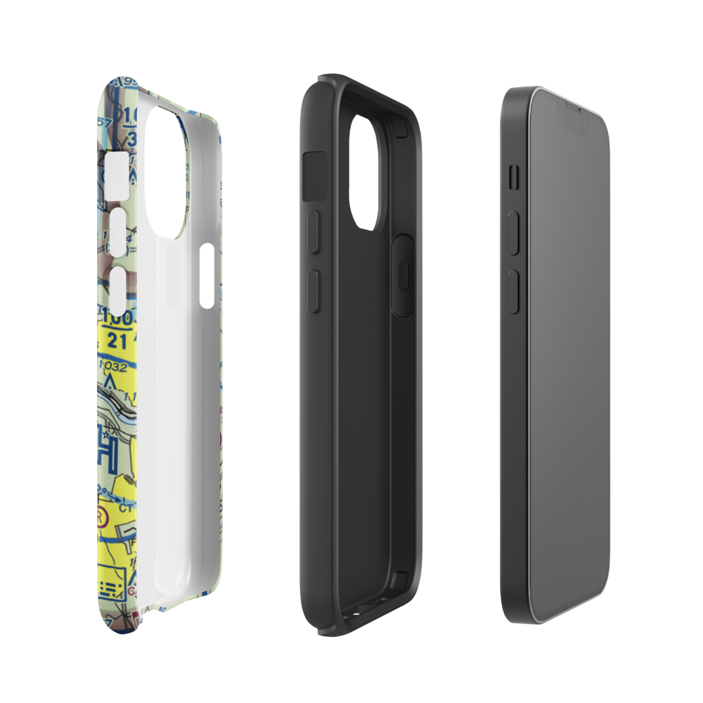 Action Airpark (I38) VFR Sectional  Tough iPhone Case iPhone 13 mini model shown