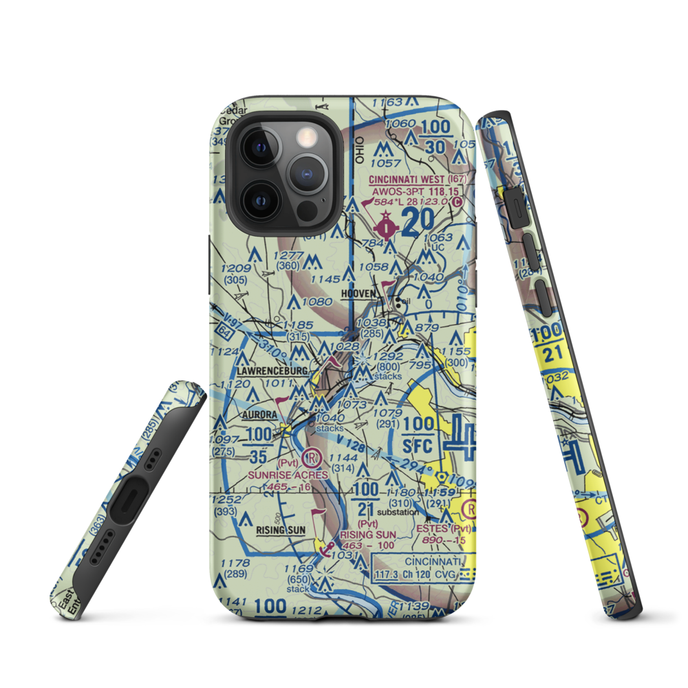 Action Airpark (I38) VFR Sectional  Tough iPhone Case iPhone 12 Pro model shown