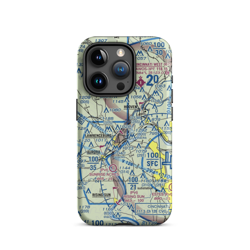 Action Airpark (I38) VFR Sectional  Tough iPhone Case iPhone 15 Pro model shown