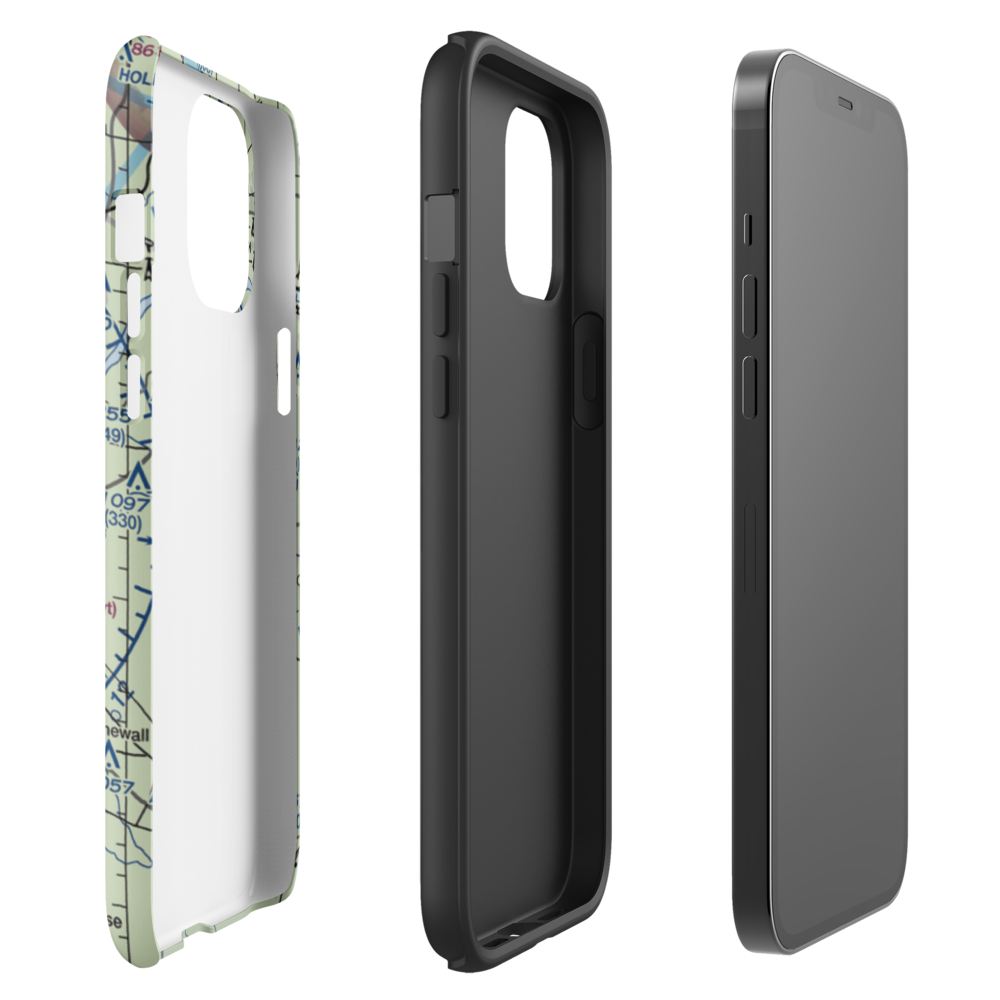Ada Regional Airport (ADH) VFR Sectional  Tough iPhone Case iPhone 12 Pro Max model shown