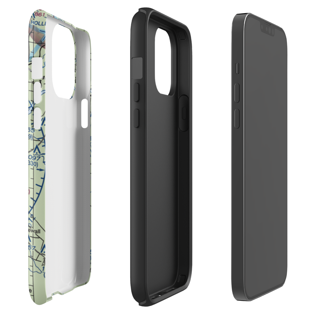 Ada Regional Airport (ADH) VFR Sectional  Tough iPhone Case iPhone 13 Pro Max model shown