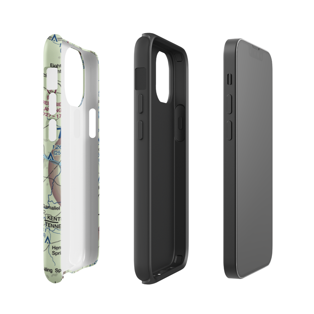 Adair Airport (6KY4) VFR Sectional  Tough iPhone Case iPhone 13 mini model shown