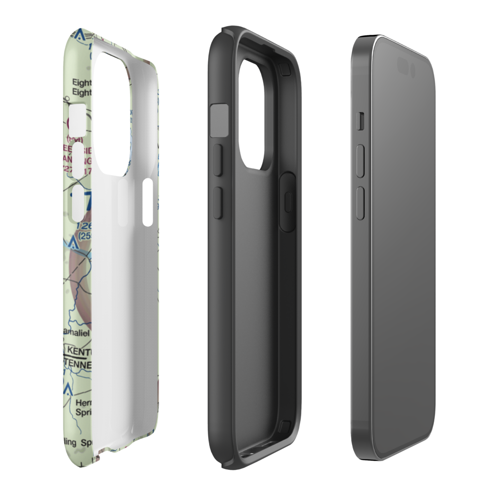 Adair Airport (6KY4) VFR Sectional  Tough iPhone Case iPhone 14 Pro model shown