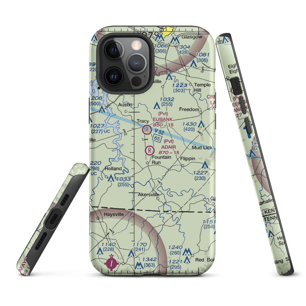 Adair Airport (6KY4) VFR Sectional  Tough iPhone Case iPhone 12 Pro Max model shown