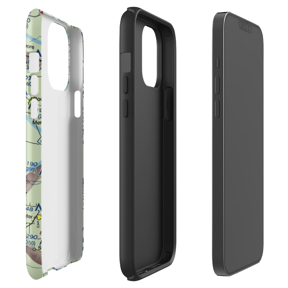 Adams Airport (1II2) VFR Sectional  Tough iPhone Case iPhone 13 Pro Max model shown