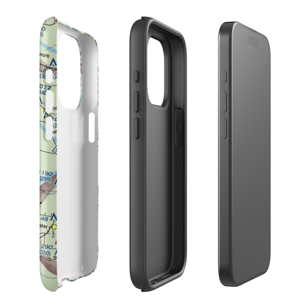 Adams Airport (1II2) VFR Sectional  Tough iPhone Case iPhone 15 Pro model shown