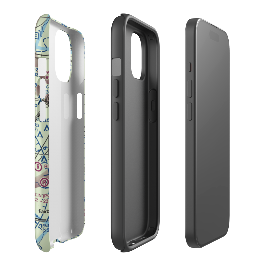 Adams Restricted Landing Area Number 2 (2LL7) VFR Sectional  Tough iPhone Case iPhone 15 model shown