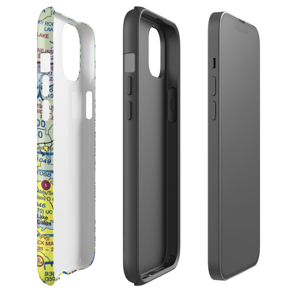 Addington Field (4TX8) VFR Sectional  Tough iPhone Case iPhone 14 Plus model shown