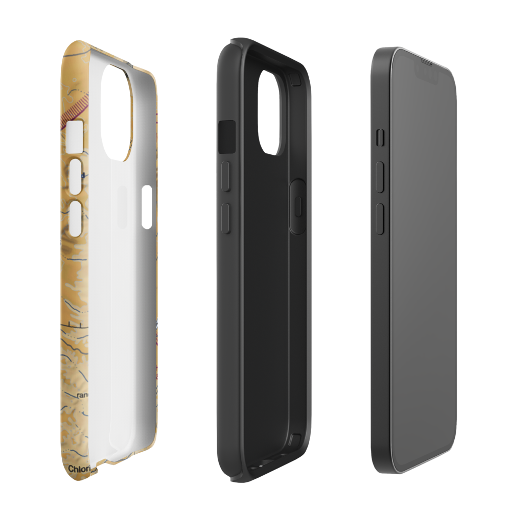 Adobe Ranch Private Airport (NM37) VFR Sectional  Tough iPhone Case iPhone 13 model shown