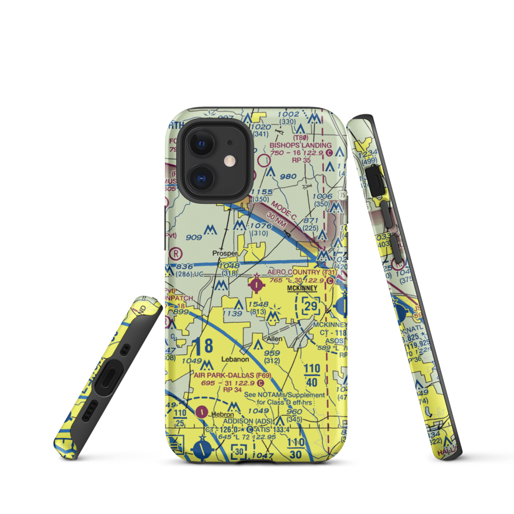 Aero Country Airport (T31) VFR Sectional  Tough iPhone Case iPhone 12 mini model shown