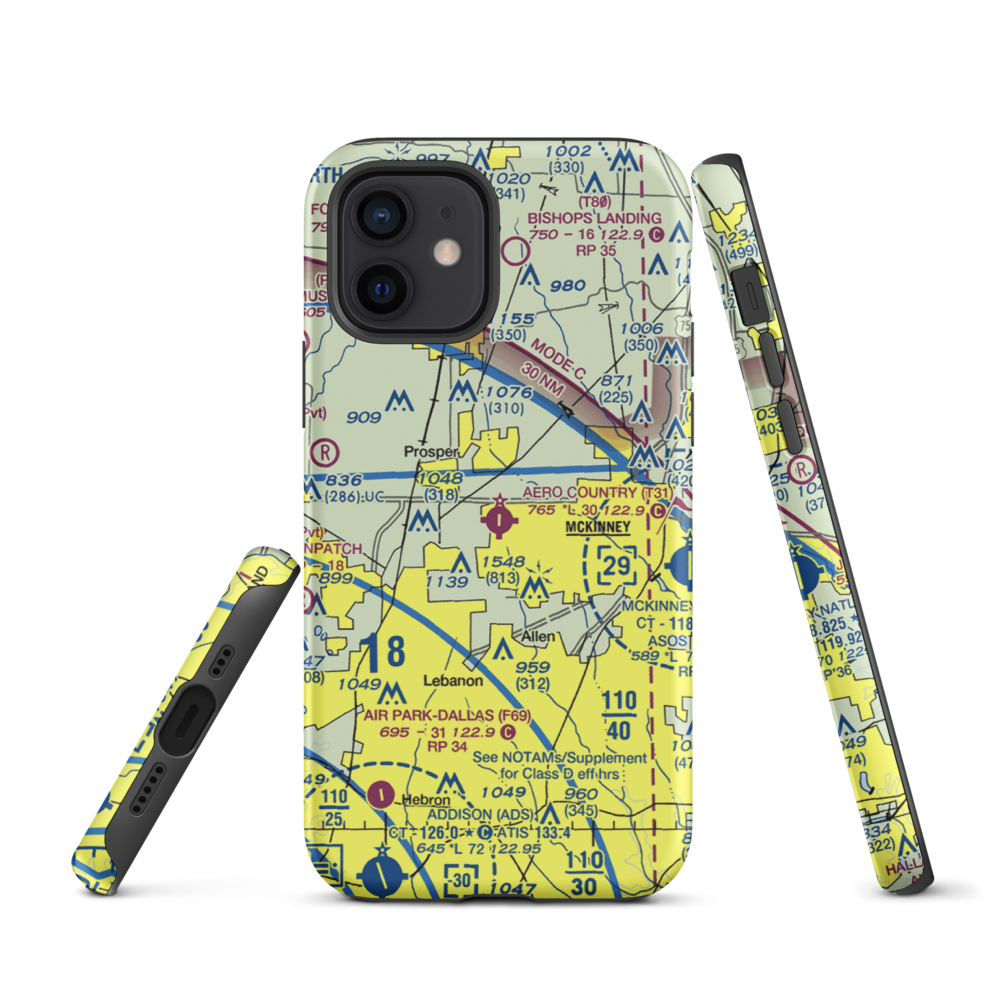 Aero Country Airport (T31) VFR Sectional  Tough iPhone Case iPhone 12 model shown