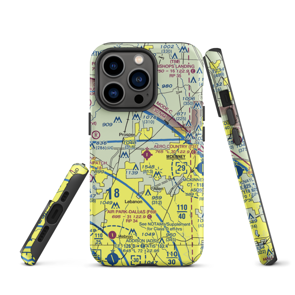Aero Country Airport (T31) VFR Sectional  Tough iPhone Case iPhone 13 Pro model shown
