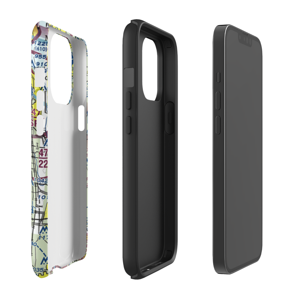 Aero Estates Airport (1WI6) VFR Sectional  Tough iPhone Case iPhone 13 Pro model shown