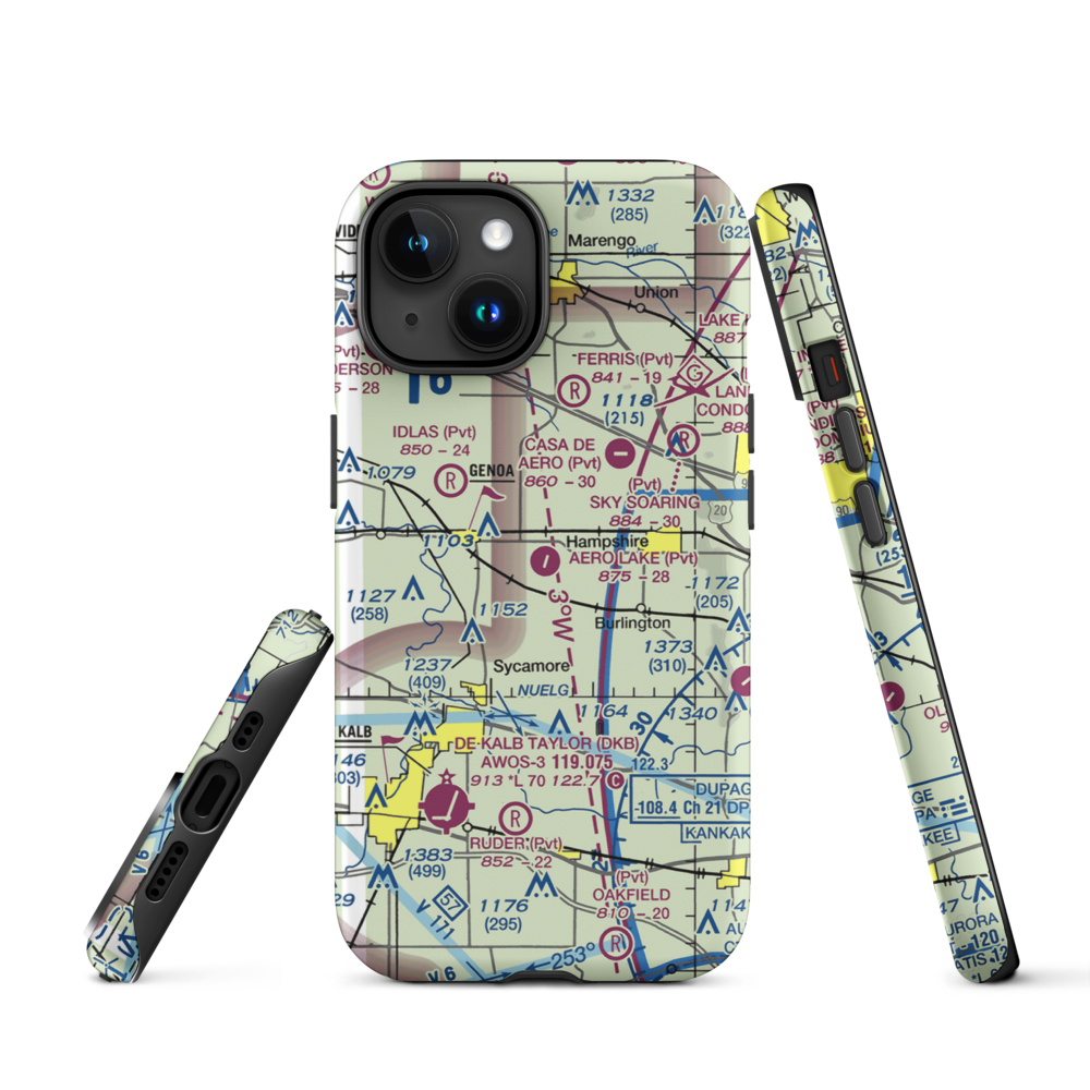 Aero Lake Estates Airport (30IS) VFR Sectional  Tough iPhone Case iPhone 12 mini model shown