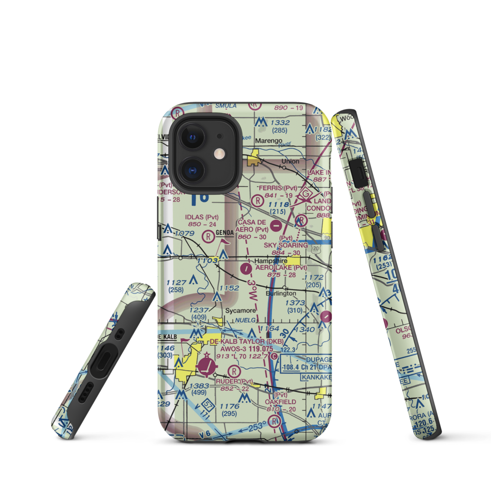 Aero Lake Estates Airport (30IS) VFR Sectional  Tough iPhone Case iPhone 12 mini model shown