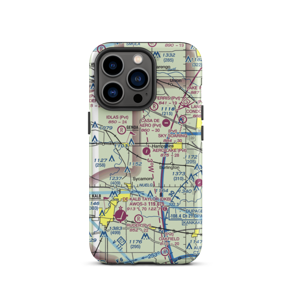 Aero Lake Estates Airport (30IS) VFR Sectional  Tough iPhone Case iPhone 13 Pro model shown