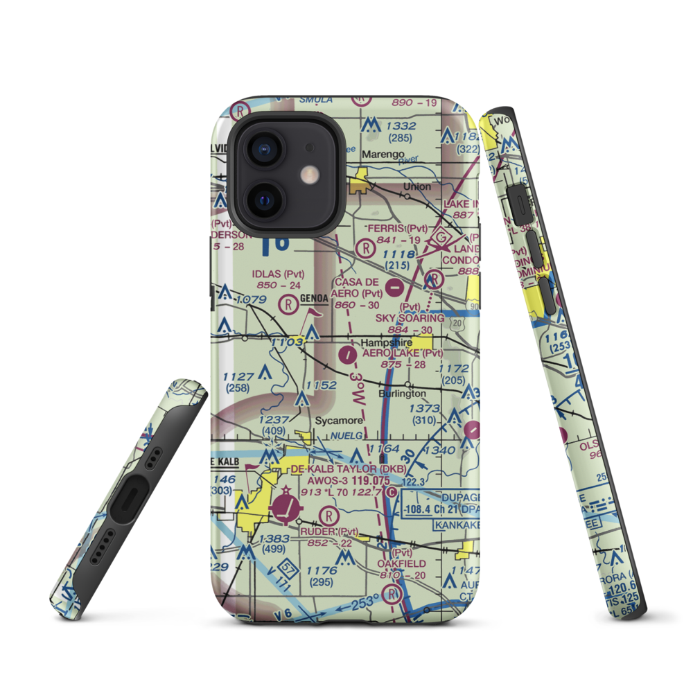 Aero Lake Estates Airport (30IS) VFR Sectional  Tough iPhone Case iPhone 12 model shown