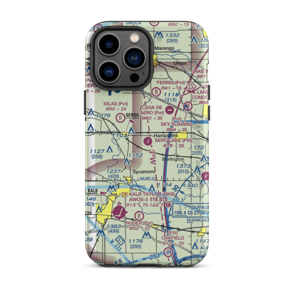 Aero Lake Estates Airport (30IS) VFR Sectional  Tough iPhone Case iPhone 13 Pro Max model shown