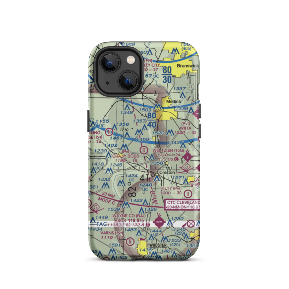 Aero Lake Farm Airport (2OI4) VFR Sectional  Tough iPhone Case iPhone 13 model shown