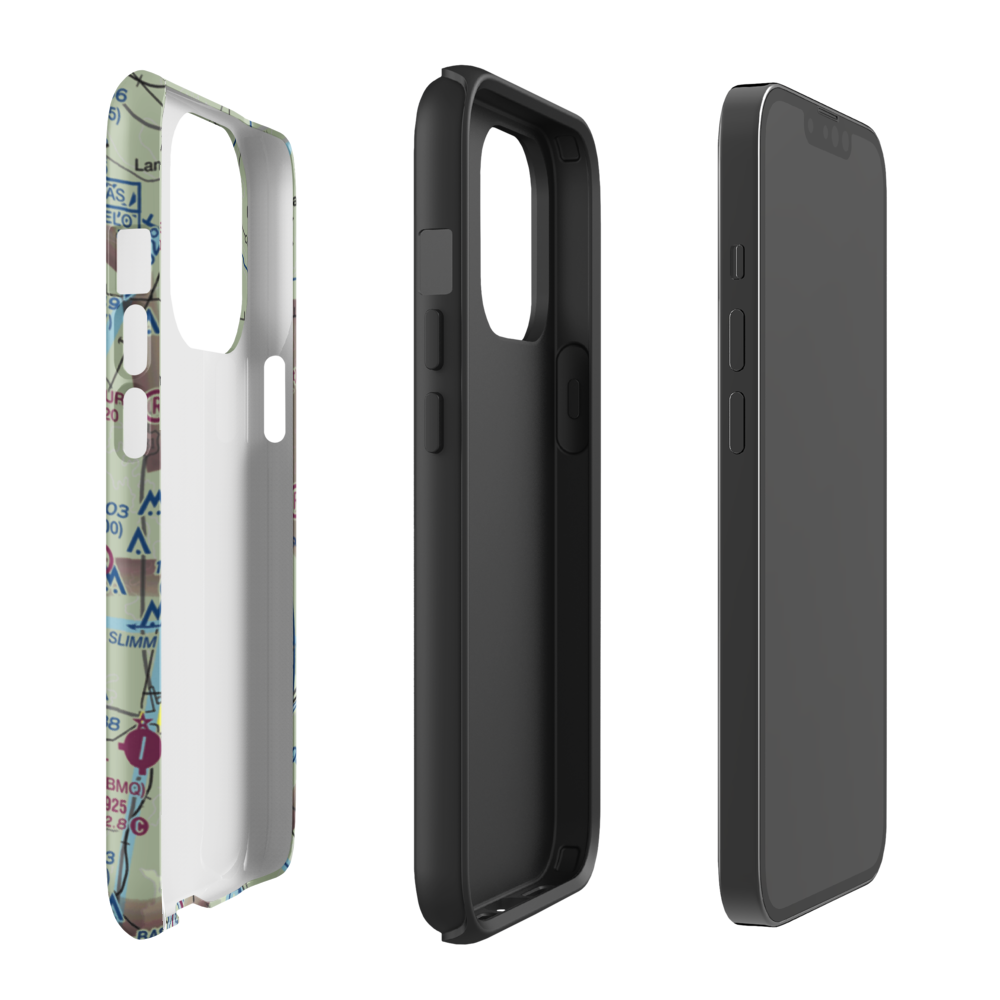 Aero-Bee Ranch Airstrip (89TX) VFR Sectional  Tough iPhone Case iPhone 13 Pro model shown