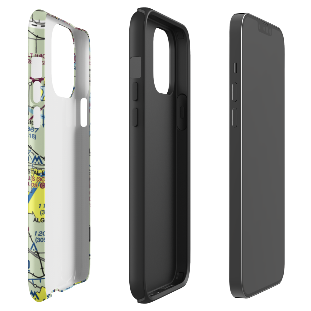 Aerogrange Airport (66IL) VFR Sectional  Tough iPhone Case iPhone 13 Pro Max model shown