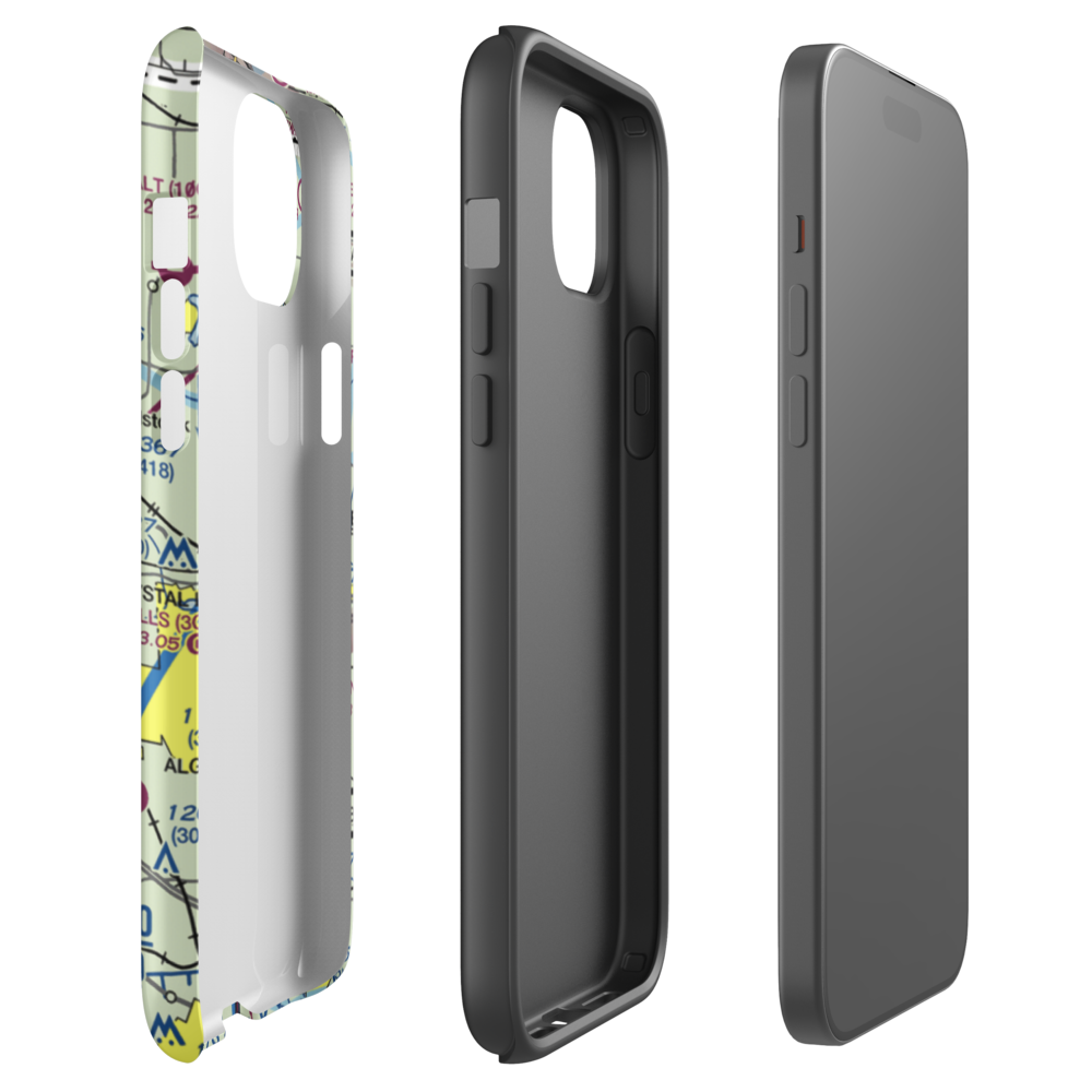Aerogrange Airport (66IL) VFR Sectional  Tough iPhone Case iPhone 15 Plus model shown